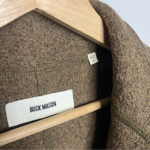 Buck Mason Brown Felted Wool Chore Jacket Small - Picture 7 of 10
